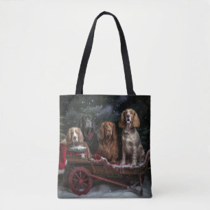 Cocker Spaniel Snowy Sleigh Weihnachtsdekor Tasche