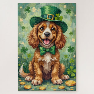 Cocker Spaniel St. Patrick's Day Süßer Glückshund