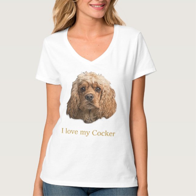 Cocker Spaniel T - Shirt (Vorderseite)