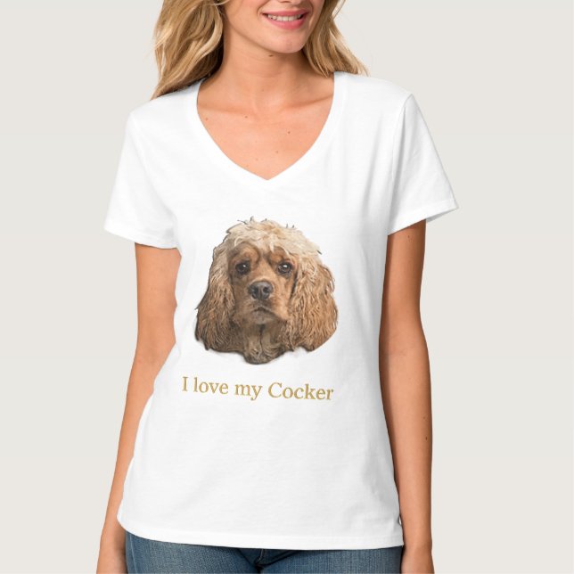 Cocker Spaniel T - Shirt (Vorderseite)