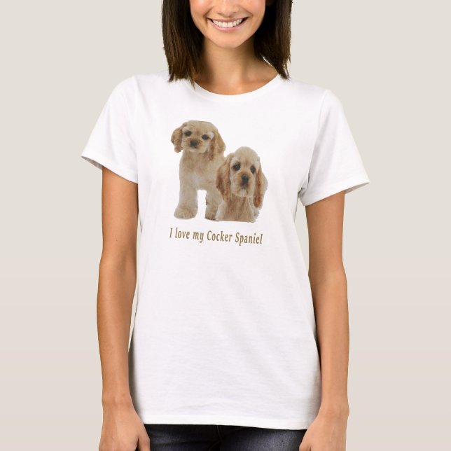 Cocker spaniel t-shirts (Vorderseite)