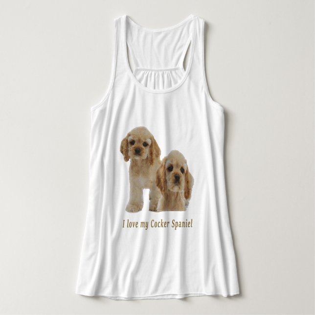 Cocker Spaniel Tank Top (Design Vorderseite)