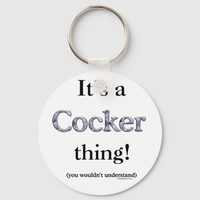 Cocker Spaniel Thing Schlüsselanhänger (Vorderseite)