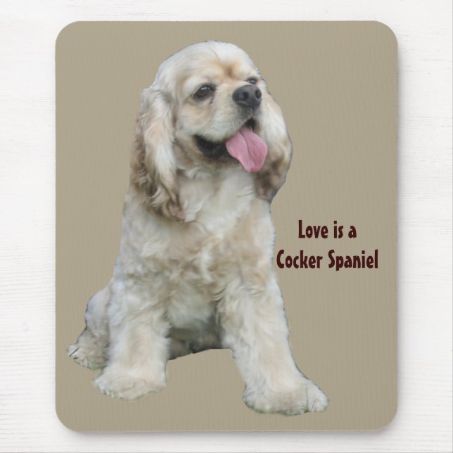 Cocker spaniel unwiderstehliches Mousepad (Vorne)