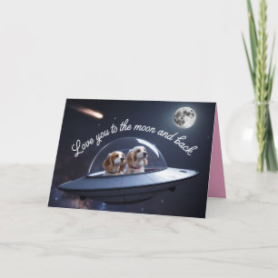 Cocker Spaniel Valentinstagskarte Feiertagskarte