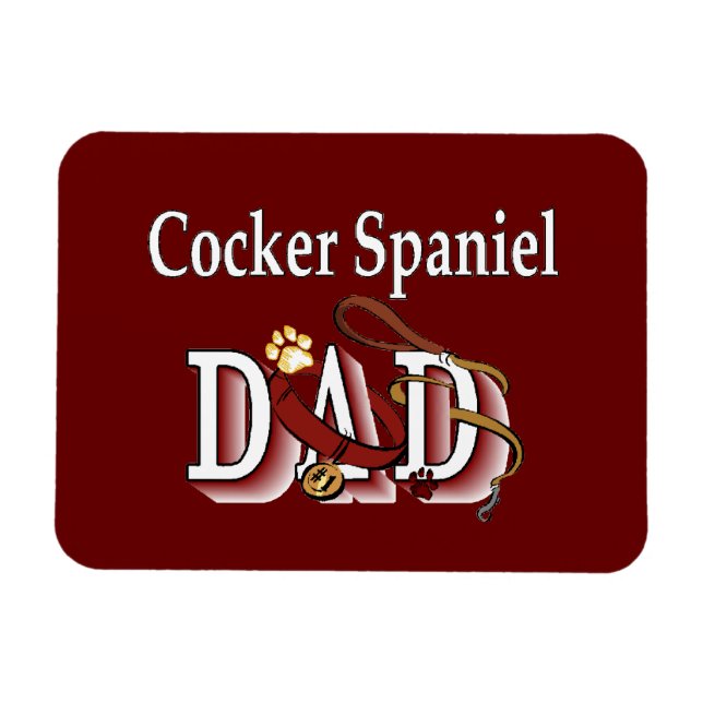Cocker Spaniel VATER Magnet (Horizontal)