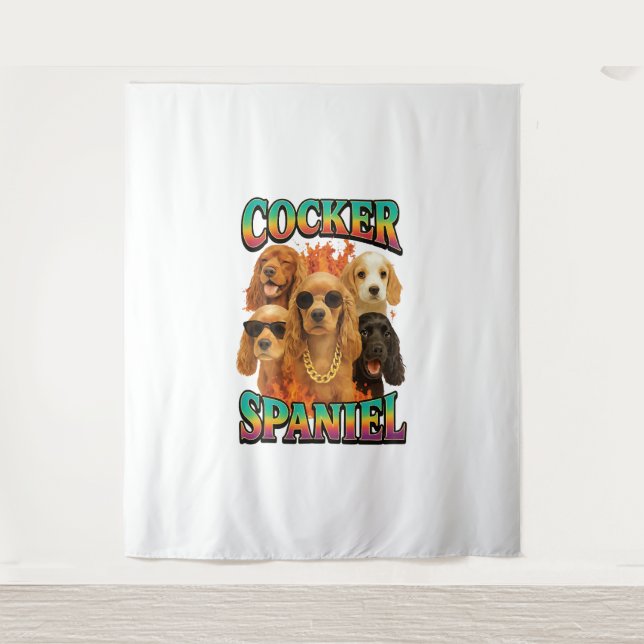 Cocker Spaniel Wandteppich (Vorderseite)