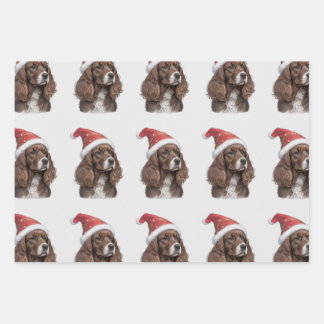 Cocker-Spaniel-Weihenpapier Geschenkpapier Set