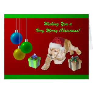 Cocker spaniel-Weihnachten
