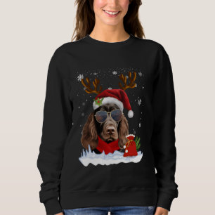 Cocker Spaniel Weihnachten Xmas Pajama Familie Mat Sweatshirt