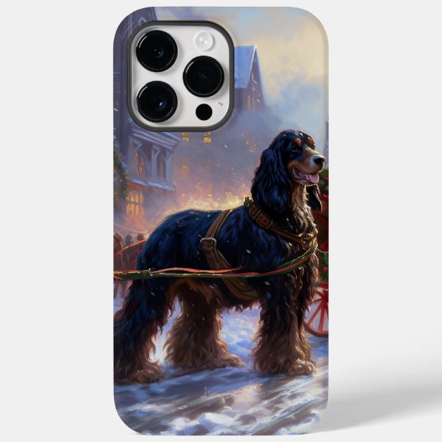 Cocker Spaniel Weihnachtsfeier Case-Mate iPhone 14 Pro Max Hülle (Rückseite)