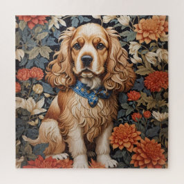 Cocker Spaniel William Morris Inspirierte Floral