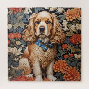 Cocker Spaniel William Morris Inspirierte Floral