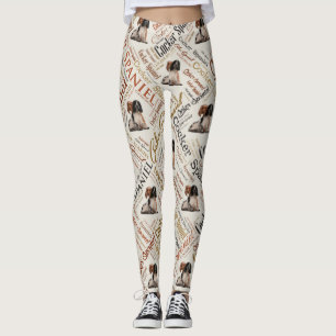 Cocker spaniel-Wort-Kunst Leggings