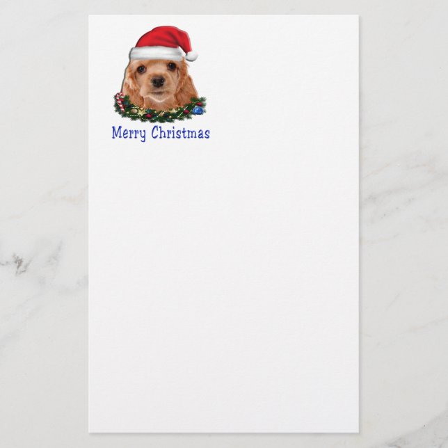Cocker-Spaniels Briefpapier (Vorderseite)