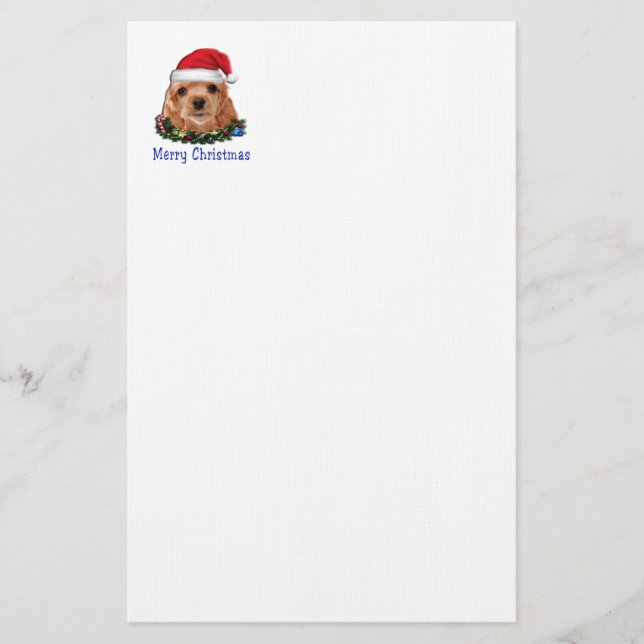 Cocker Spaniels Briefpapier (Vorderseite)