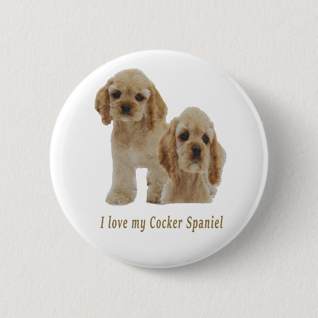 Cocker-Spaniels Button (Vorderseite)