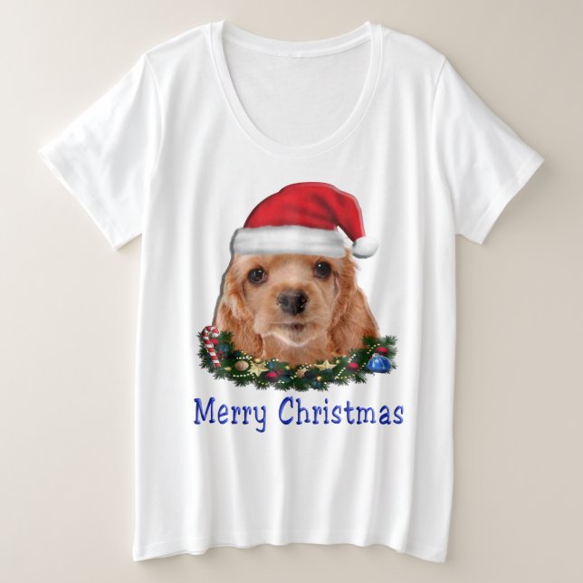 Cocker-Spaniels Große Größe T-Shirt (Design vorne)