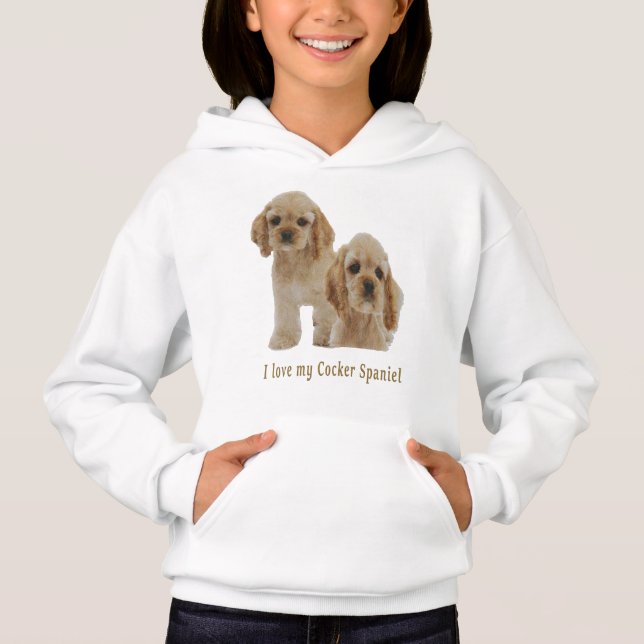 Cocker-Spaniels Hoodie (Vorderseite)