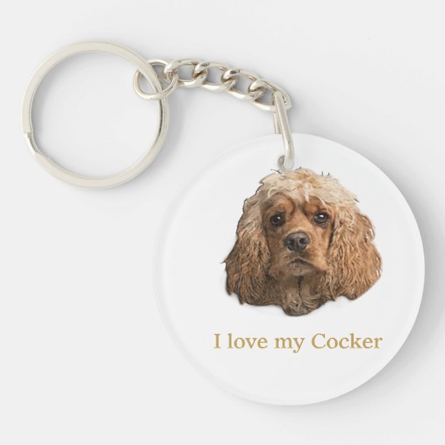 Cocker-Spaniels Schlüsselanhänger (Vorderseite)