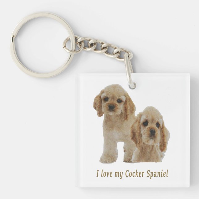 Cocker-Spaniels Schlüsselanhänger (Vorderseite)