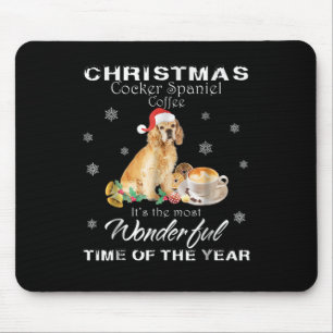 Cocker Spanier  Weihnachtscocker Spanischer Kaffee Mousepad