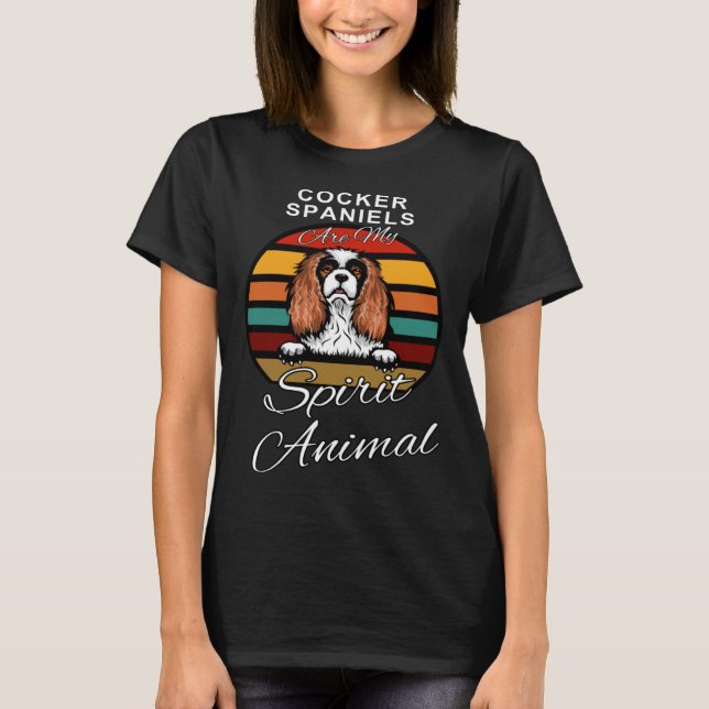 Cocker Spaniern Cocker Spaniels sind mein Geist T-Shirt (Vorderseite)