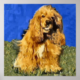 Cocker Spanisch Art Print Poster