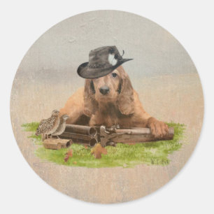 Cocker Spanisch Tapestry Poster Acrylic Print Trif Runder Aufkleber