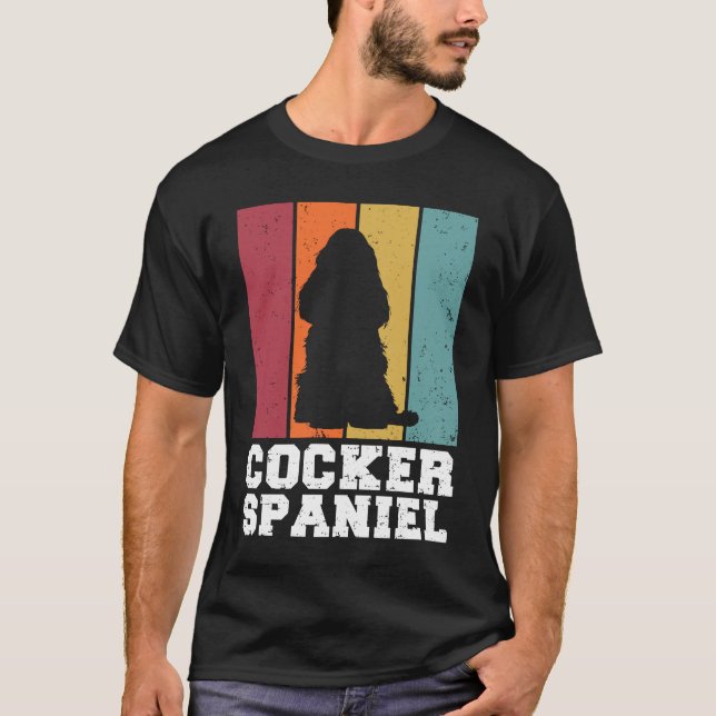 Cocker Spanisch Vintag 1 T-Shirt (Vorderseite)