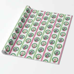 Cocker Spanisch Weihnachtswrapping Paper Geschenkpapier