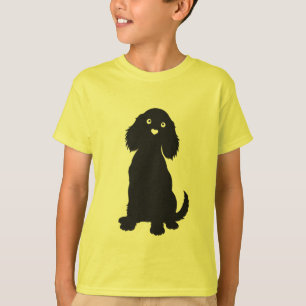 Cocker Spanische Silhouette mit Herznose T-Shirt