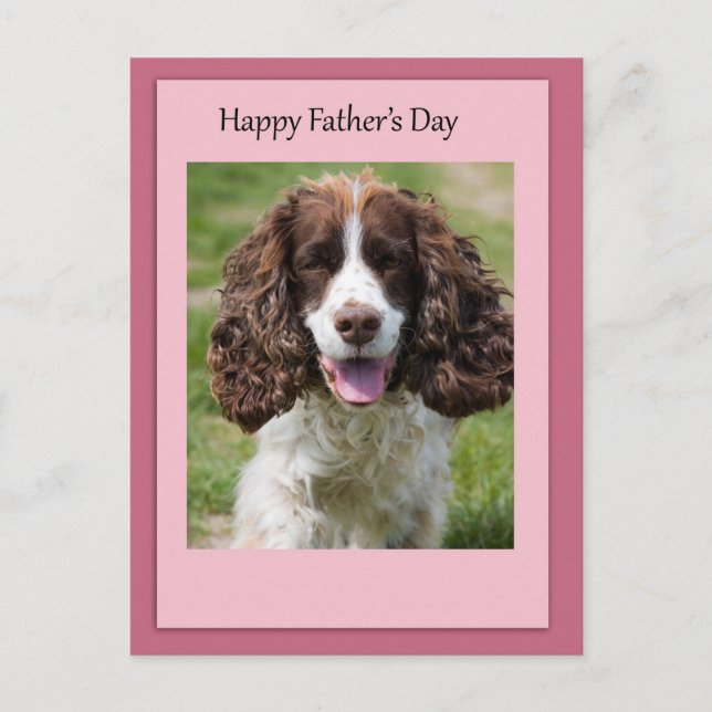 Cocker Spanischer Hund zum Vater Postkarte (Vorderseite)