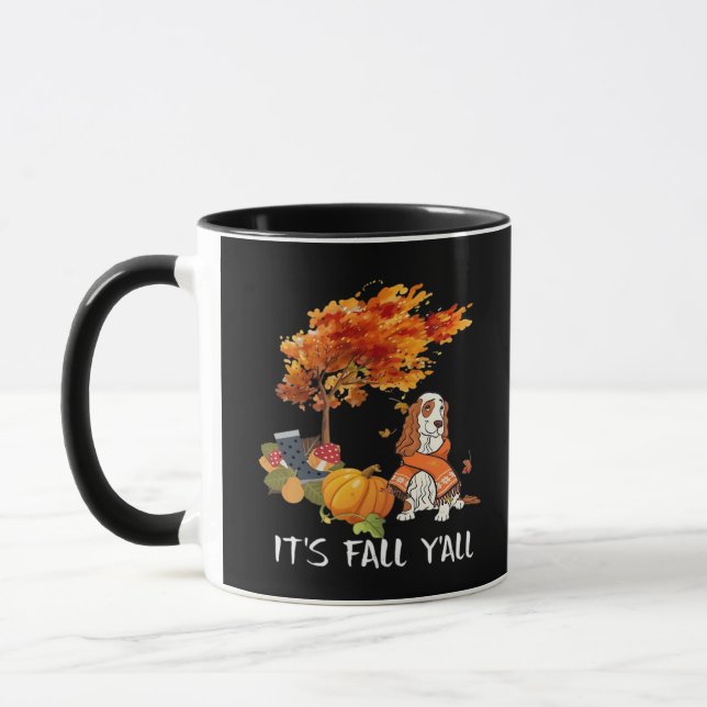 Cocker Spanischer Kostüm Herbst Es ist Herbst Y’al Tasse (Links)