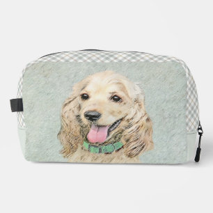 Cocker Spanischmalerei Buff Gold Original Hundekun Waschbeutel