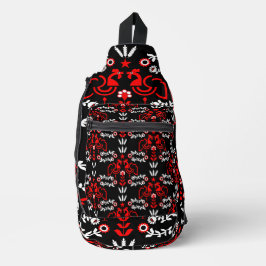 Cockerel Skandinavien Folklore Crossbody Bag
