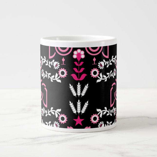 Cockerel Skandinavien Folklore Jumbo-Tasse (Vorderseite)
