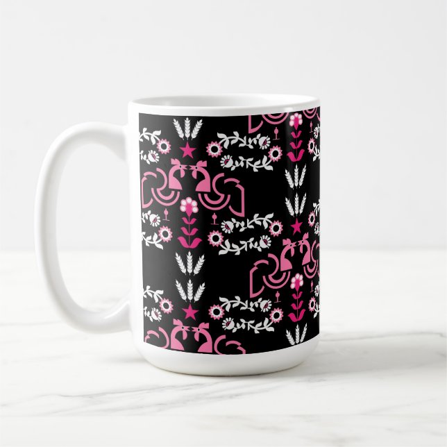 Cockerel Skandinavien Folklore Kaffeetasse (Links)