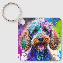 Cockerpoo Dog Schlüsselanhänger