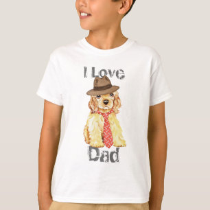 Cockerspaniel-Herz-Vater T-Shirt