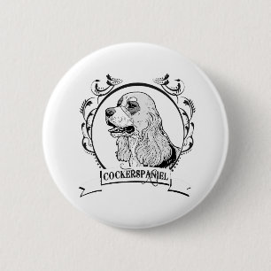 Cockerspaniel T - Shirt Button