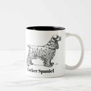 Cockerspaniel-Tasse Zweifarbige Tasse