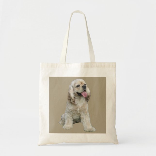 Cockerspaniel-unwiderstehliche Taschen-Tasche Tragetasche (Vorne)
