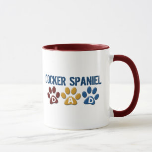 COCKERSPANIEL Vater-Tatzen-Druck 1 Tasse