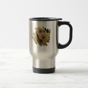 Cockerspaniel-Welpen-Hunderostfreier Stahl-Tasse Reisebecher