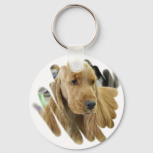 Cockerspaniel-Welpen-HundeSchlüsselanhänger Schlüsselanhänger