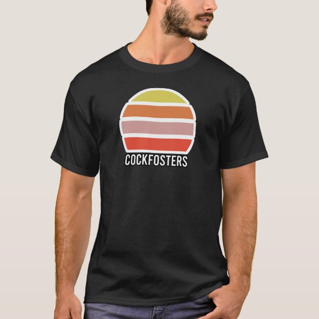Cockfosters Vintag Sunset Retro London Souvenir T-Shirt (Vorderseite)