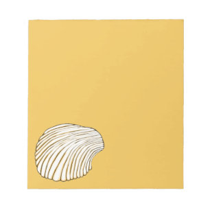 Cockle-Muschel Notizblock