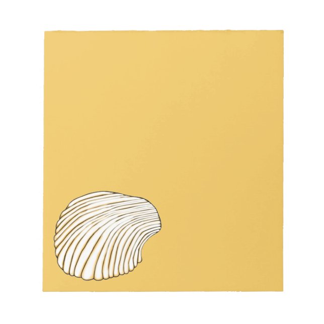 Cockle-Muschel Notizblock (Vorderseite)