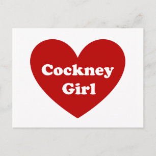 Cockney Girl Postkarte